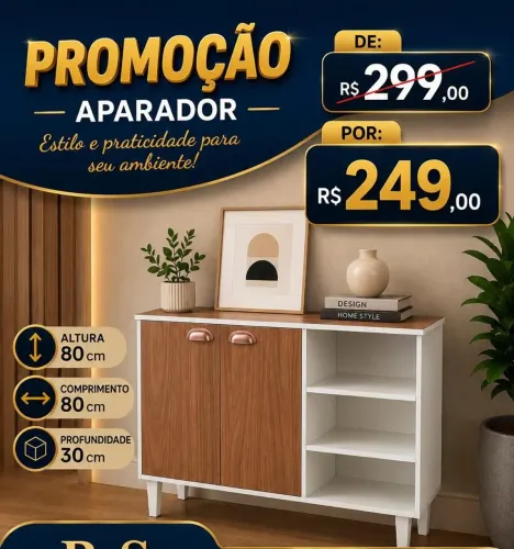 Aparadores 100% MDF Entrega Grátis