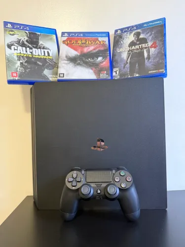 PS4 Pro + Controle Original Lacrado + 3 Jogos ? Parcelo no Cartão ? Cascavel PR