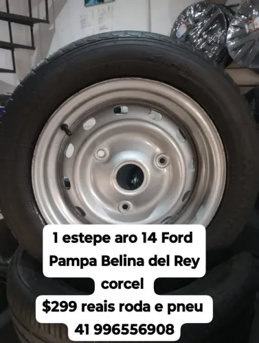 Estepe Ford aro 14 pampa Belina del Rey corcel roda 3 furos original Ford 