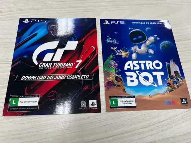 jogo astro bot e gran turismo 7 digital PS5