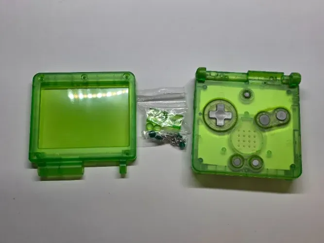 Carcaça Game Boy Advance GBA Verde Translúcido