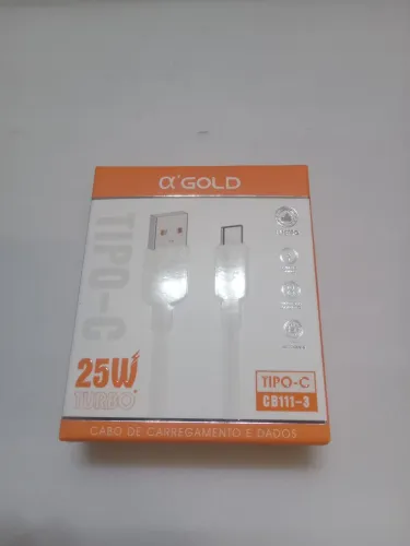 Cabo turbo 25w USB para tipo C