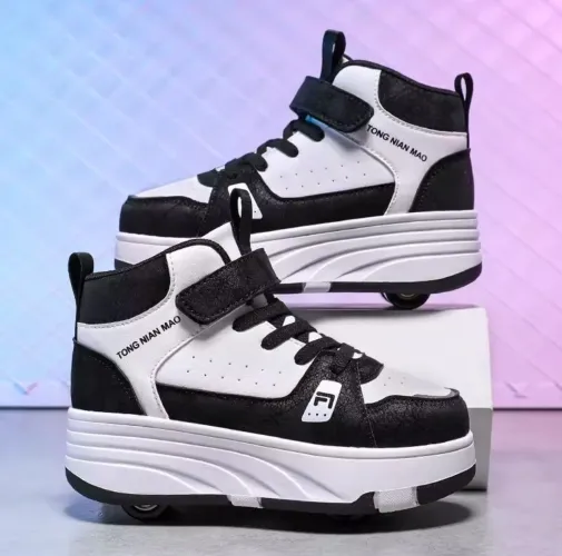 <br>? Tênis Patins 2 em 1 - O Favorito da Galera (Cano Alto + 4 Rodinhas) ? numeração 34