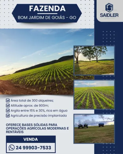 Fazenda em Bom Jardim de Goiás GO