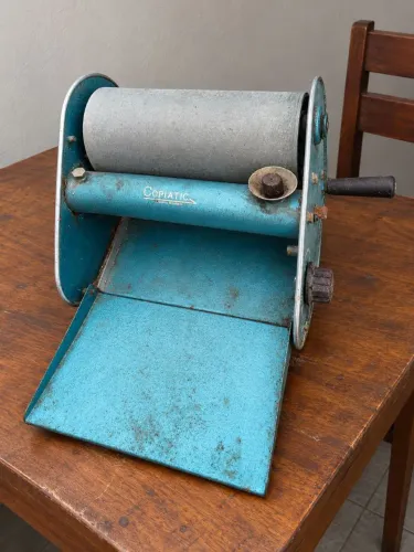 Mimeógrafo a álcool Copiatic Antigo Coleção Colecionador Mimiógrafo Papel Copiadora