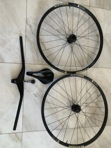 selim Specialaized power expert, um guidão integrado toseek carbono, 2 rodas alexrin