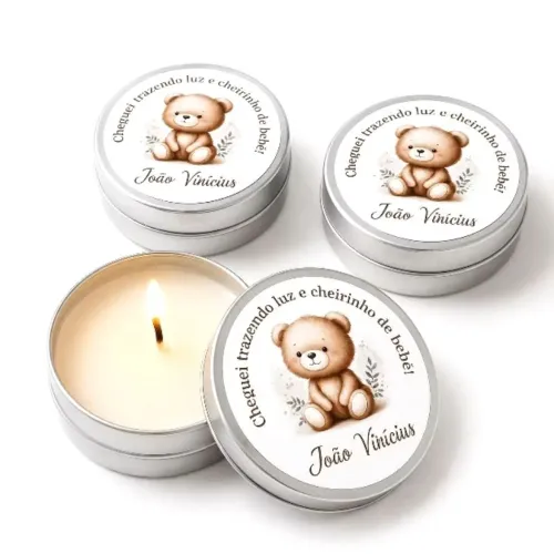Velas para lembrancinha personalizadas