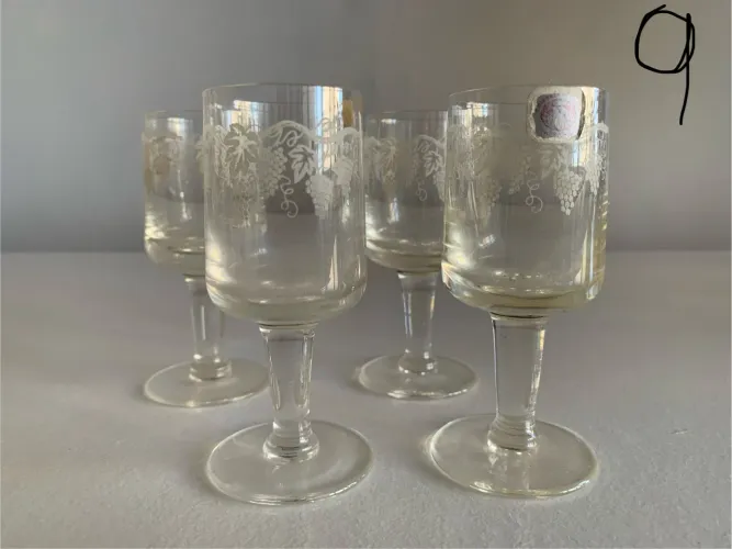 Taças de cristal reinoso para licor 