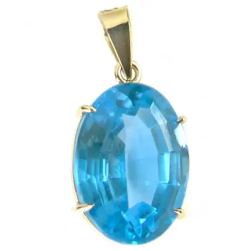 Pingente Ouro 18 Kilates Pedra Zircônia 12x10 mm Peso 2.50 Gramas