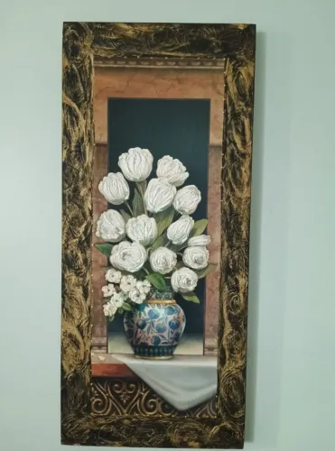 Três obras de arte, decoração de alto estilo