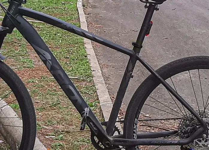 Quadro Bicicleta 19 Preto+Cubo QR