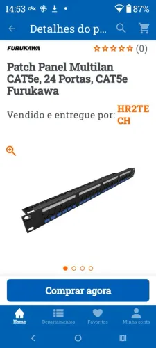 Pacht panel cat5 multilan