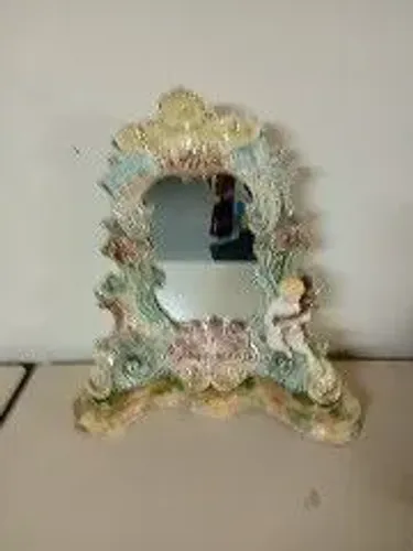 Espelho de mesa Tasco Porcelana Antiga