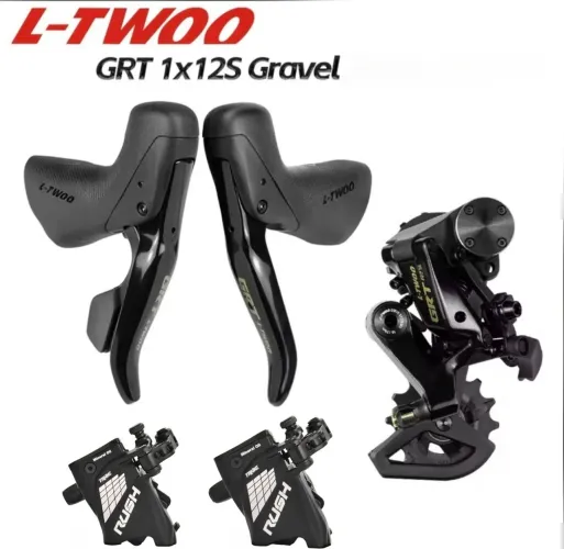 Kit/grupo Gravel Ltwoo Grt 12v + Freio Semi Hidráulico Flat mount