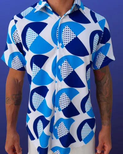 Camisas manga curta estampadas