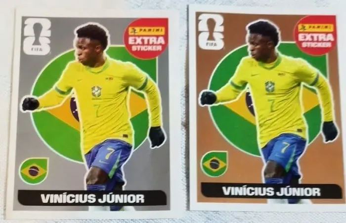 Figurinha Vinícius Junior Prata e Bronze 