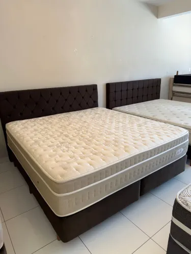 Colchão KING MAXFLEX LÁTEX + base + CABECEIRA SEMINOVOS - Entrego! 