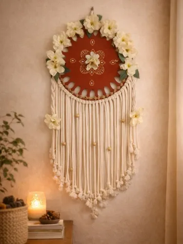 Mandala com flores 