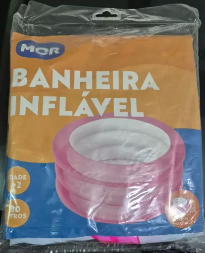 Banheira Inflável Infantil MOR - Nova, Sem Uso