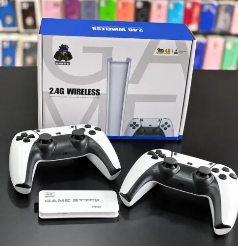 Video Game Stick Pro 4K com 20 Mil Jogos + 2 Controles Sem Fio