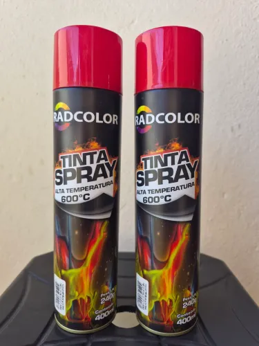Tinta Spray Alta Temperatura 600°C Radcolor 400ml - Nova