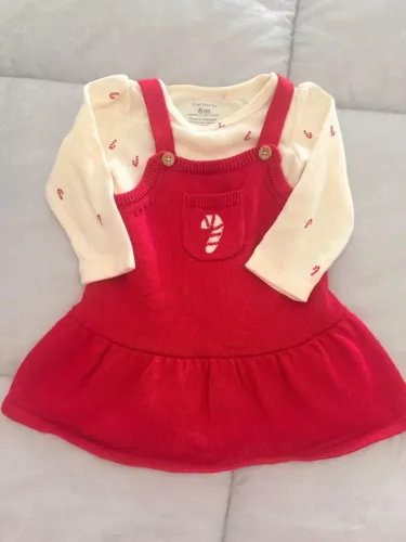 Vestido Natal Bebê Carters - tam 3 meses