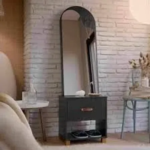 Armário Toucador Organic 1Gv Preto EJ Moveis - Entrega Rápida! 