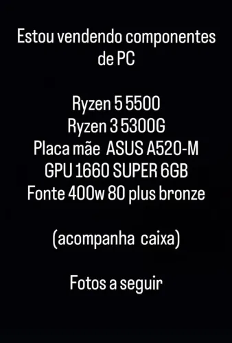 Vendo componentes de PC