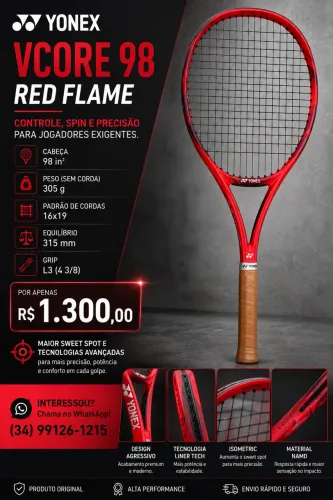 Yonex Vcore 98 305gr Redflame