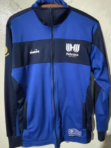 jaqueta diadora hebraica são paulo cbc andbank vintage esportiva