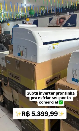 Central de Ar 30.000 BTUs Inverter..5 anos de garantia no compressor.