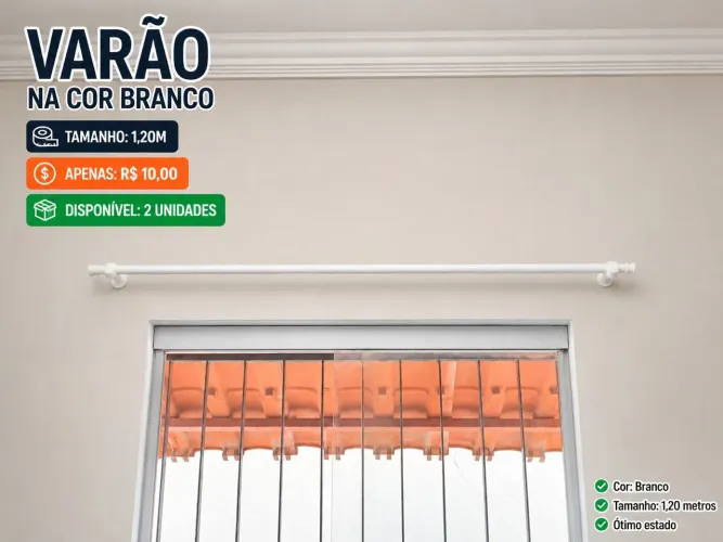 Varão Branco 1,20 Metro Muito Barato