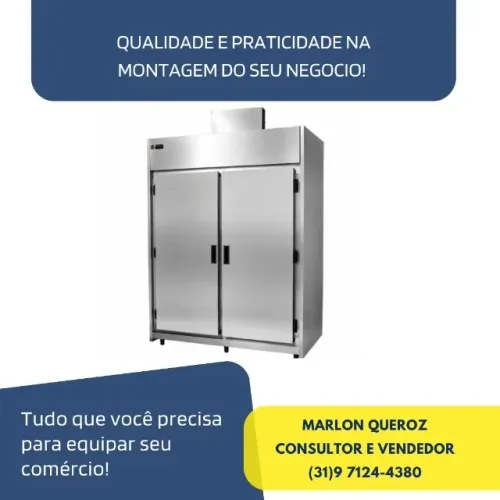 Geladeira de Carnes 2 Portas Inox Nova Polar