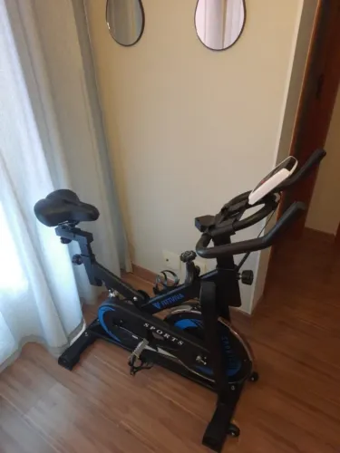 Bicicleta Spinning Mopower Sprint X Shock 20kg Seminova