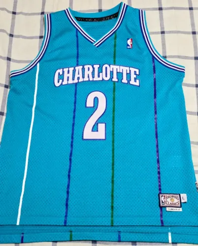 Regata adidas Nba Charlotte Hornets Larry Johnson 1995-96