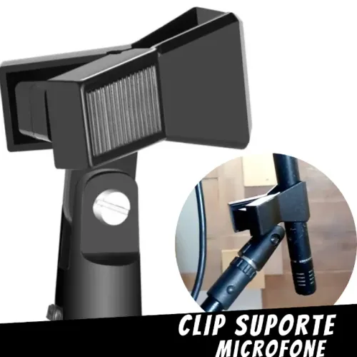 Cachimbo Clip Standard Microfone Universal Engate Rápido _ MS03  