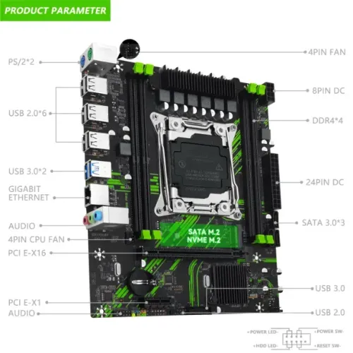 kit xeon X99 Machinist PR9 + Xeon E5 2680 v4