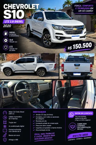 Chevrolet S10 Pick-up LTZ 2.8 TDI 4X4 CD Dies.aut 2020