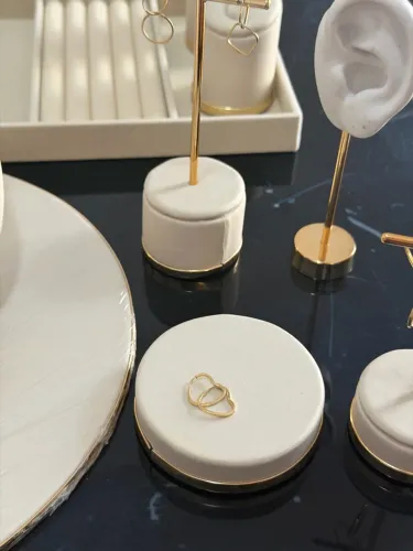 Argolas Coração em ouro 18k Médio