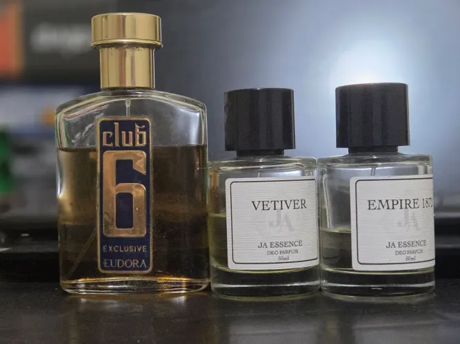 Perfumes Club 6 Exclusive; Vetiver e Empire 1872 JA Essence de La Vie