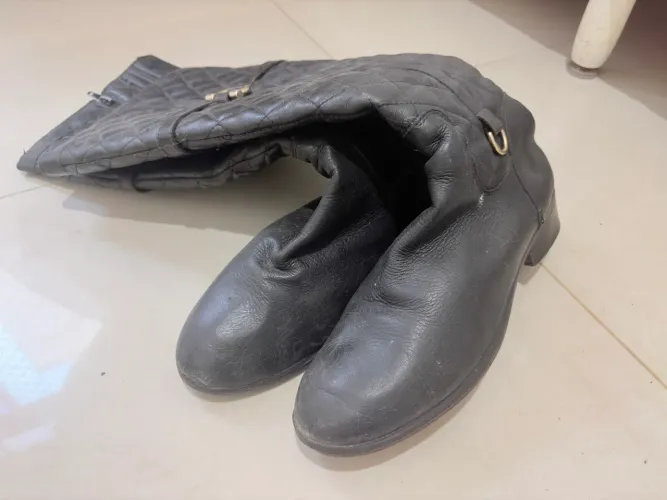 Bota preta cano alto - Nativa