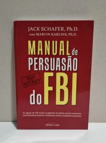 Livro - Manual de Persuasão do FBI (usado)
