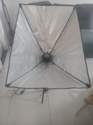 Softbox de iluminação para estúdio com tripé