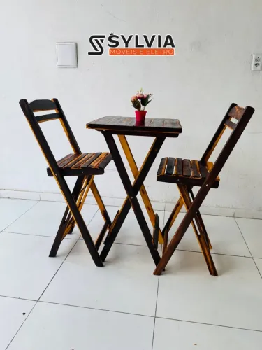 CONJUNTO BISTRÔ DOBRÁVEL QUADRADO