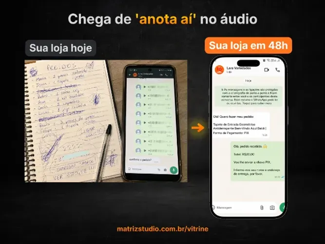 Vitrine Digital para Lojas - Pedidos no WhatsApp R$569 por tempo limitado