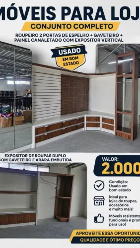 Armário e expositor para loja