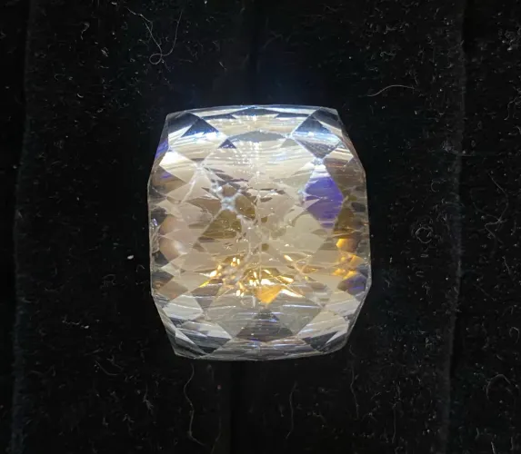 Anel cristal Swarovski, aro 18/19.