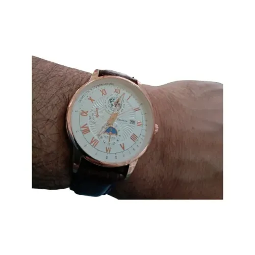 Relógio Masculino de ouro, Inox 316L, Banho Ouro 18k, visor de Vidro , Aprova D'água 30m