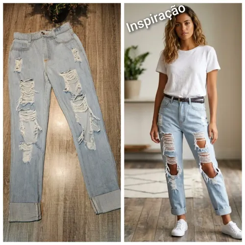 CALÇA JEANS DESTROYED ( 36 ). Lindíssima!!