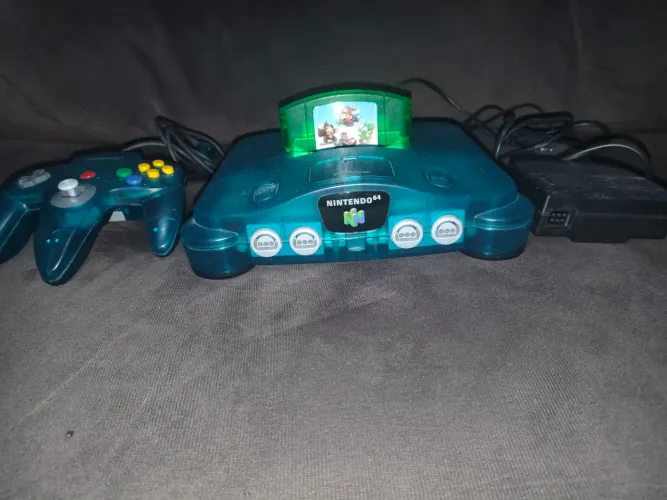 Nintendo 64 todo original versão sabores translúcido
